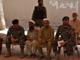 Commandant KR visits Sado Khel blast victims