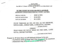 Court Hands Life Term To A Landikotal Resident