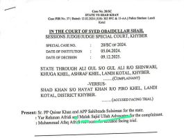 Court Hands Life Term To A Landikotal Resident