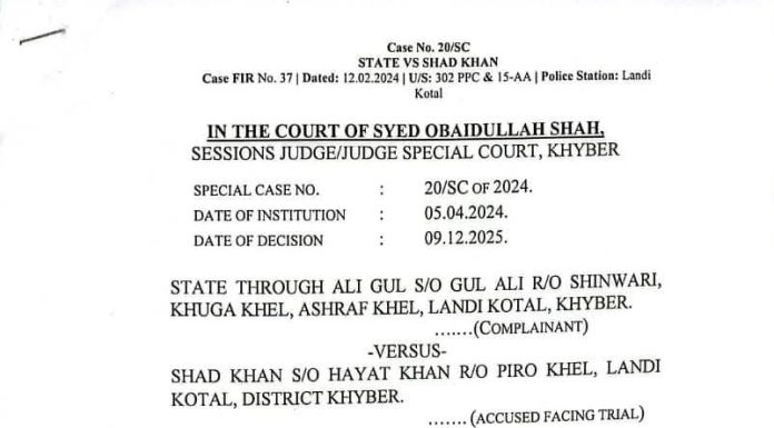 Court Hands Life Term To A Landikotal Resident