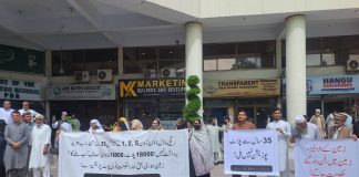 RMT affected stage protest